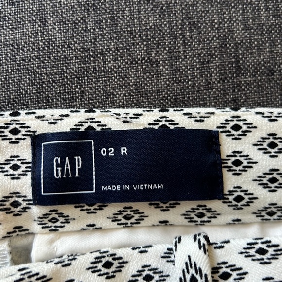 GAP patterned slacks pants size 2 - Picture 4 of 5